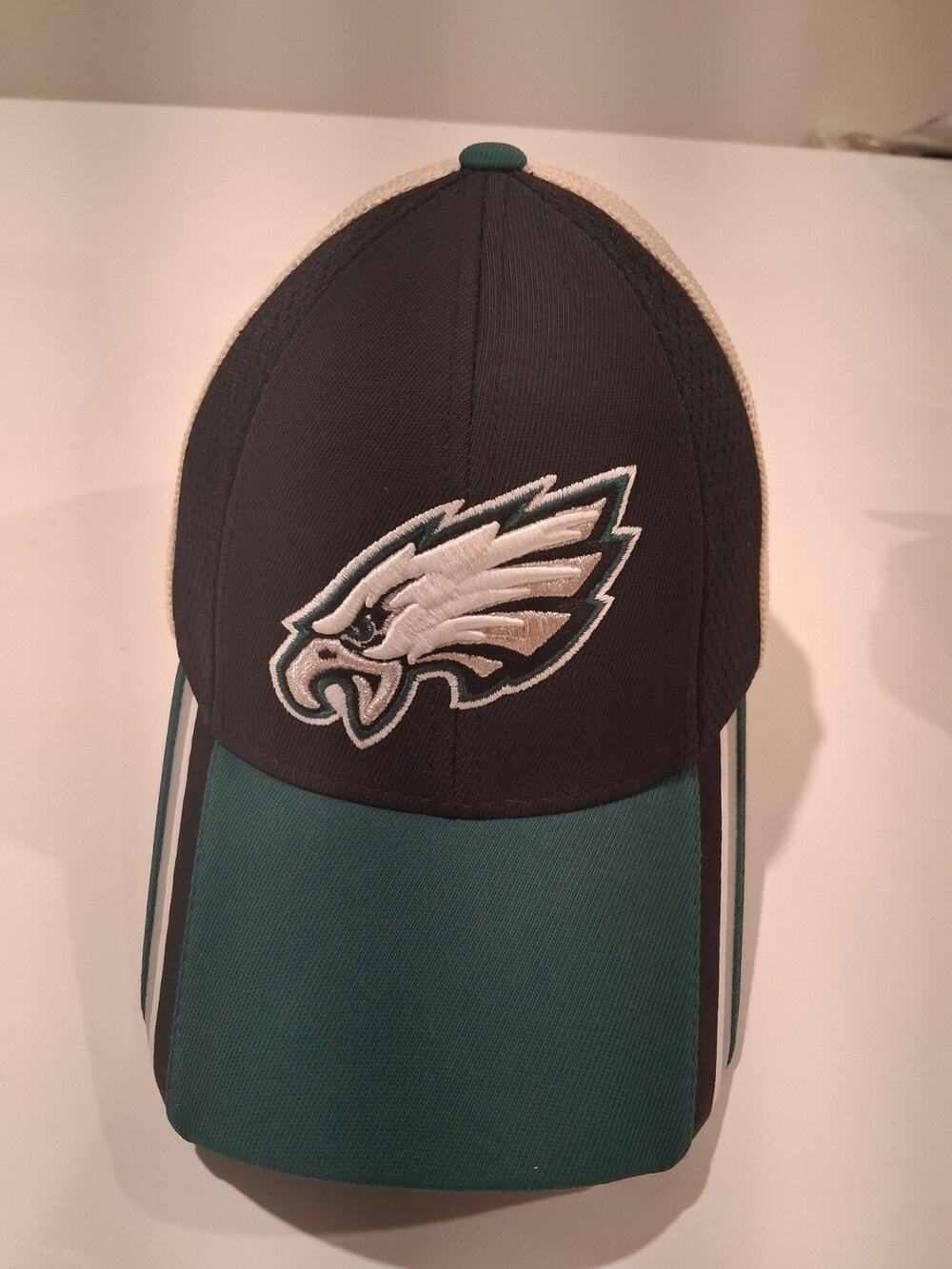Vintage Philadelphia Eagles Reebok NFL Equipment Flex Fit Hat Sideline Mesh Y2K